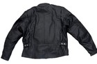 Pokerun  By Fieldsheer Black  Leather Motorcycle Jacket Padded Men   s Size Large