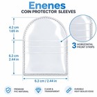 Enenes Coin Protector Sleeves 50 Pack  2 5 X Inch Clear 50 Pcs 