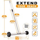 Magnetic Pick-up Sweeper 17      Heavy Duty Lawn   Roofing Magnet Pickup Sweeper