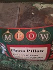 Christmas Tapestry Meow Santa s Claws Cats  Photo Slot Pillow Multicolor 9 X 12