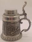 German Lidded Pewter Beer Stein