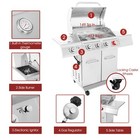 Royal Gourmet 4-burner Bbq Cabinet Style Gas Grill With Sear Burner For Outdoor