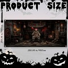 Moonld Halloween Garage Door Cover 7 X 16 Ft Fear Clown Hanging Garage Backdrop