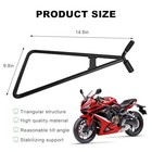 Heavy Duty Motorcycle Triangle Stand - Dirt Bike Kickstand - Rear Side