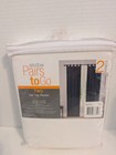 Pair To Go Two Tab Top White Window Panels 60x84 Nwt