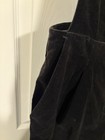 Toast Black Velvet Sleeveless V-neck Jumpsuit Zip Closure Solid Cotton Size 14
