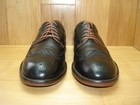 Men   s 11 5 M Johnston   Murphy Black Leather Wingtip Derby Blucher Dress Shoes