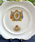 Coronation Plate 1937 King Edward Viii The Crown Abdicated L   Sons England Vtg