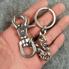 Stainless Steel Keychains Lobster Clasps Fob Key Chain Ring Holder Wallet Chain
