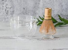 Complete Glass Matcha Tea Set  Bowl  Whisk  Holder  Gift For Her  Usa Seller