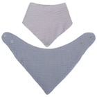 2 Pcs Thickened Cotton Saliva Towel Baby Girl Bibs For Girls Triangular