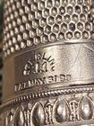 Antique Sterling Silver Thimble Simons Bros Priscilla Pat  May 31 1898  Size 11