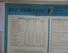 1962 Mercury Dealer Showroom Poster Features   Specs Comet Meteor Monterey