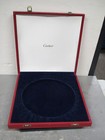 Vintage Cartier Pewter-tray-liner Plate  11 In Dia Box Only