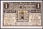 Teschen   Cieszyn 1919 1 Krone   Korone Rare Bilingual Austrian Notgeld Poland
