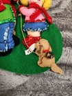 Christmas Stocking Santa   Kids Handmade Bucilla Felt Sequined Holiday Finished