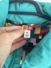 Lego Unisex Kids Xl Colorblock Puffer Jacket Insulated Zip Nylon Green blue