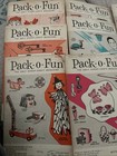 Vintage Pack-o-fun Scrap Craft Magazine 1965 Set Except Jan-feb