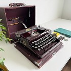 Erika 5 In Rare Brown   Typewriter   1930s   Serviced   Ups 3-day To Us can