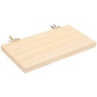 2 Pieces Pet Stand Large Bird Perch Wood Parrot Platform Cage Play