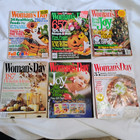 Woman s Day Magazine Lot  6  Vintage 90s  Holiday Christmas Halloween Fall Craft