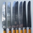 Vtg Bakelite Sta-brite Stainless Steel  Flatware Cutlery Set 14 Pcs