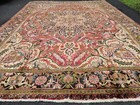 10 X 12 8 Antique Veg Dye Fine Serapi Heriz Vintage Ushak Turkish Caucasian 