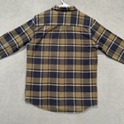 Deathwish Skateboards Shirt Mens Medium Brown Plaid Classic Flannel Button Up