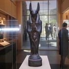 Authentic Ancient Egyptian Antique Rare Statue Of God Anubis Figurine  Bc