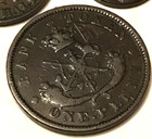 1850 Bank Of Upper Canada Penny Token Medal -km tn3 - 7728