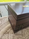 Reed   Barton Eureka Mahogany Wood Jewelry Chest With Drawers  Brown With Brass 