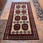 3 3 X 6 3 Vintage Geometric All Over Design Hand Knotted Oriental Wool Area Rug