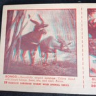1953 Nabisco Shredded Wheat Wild Animal Series Card Bongo   Giant Panda 3d Euc