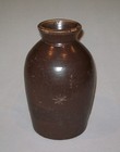 Old Antique Vtg 19th C 1800s Pottery Jar Incised 8 Point Star Great Form Nice