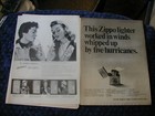 Vintage Lot Of 12  Zippo Lighter Print Ads 1950-1970 Great Large Magazine Ad