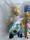 The Simpsons Vintage 1990 Burger King Plush Dolls Complete Set Of 5 Sealed Nip