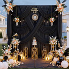 40 Ft X 10 Wrinkle Free Black Backdrop 5  w  X 10  h   8 Panels 