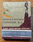 Vintage 1940s Matchbook Full Feature Pack Chimney House Pensauken Nj