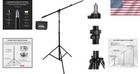 Versatile 9 2ft Adjustable Light Stand With Boom Arm For Studio   On-the-go