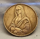 Mona Lisa Silver Coin Leonardo Da Vinci Nude Woman Naked Old Louvre Paris  Italy