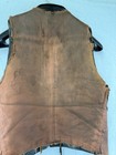 Vintage Harley-davidson Leather Biker Vest Niagara Chapter Patched Club Size 36