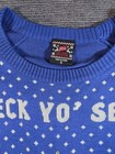Well Worn Ugly Christmas Sweater Small Deck Yo Self Removable Ornaments