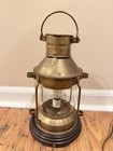 Antique vintage Brass Anchor Nautical Ship Lantern Electric Lamp     Working