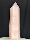 Rose Quartz Tower Point Crystal Gemstone Large Tall Chakra Reiki Mineral