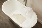 Rubbermaid Commercial Products Safti-grip Bath Mat  Medium  White  14  X 24  New