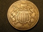 1864 Small Motto Two Cent Piece Rare