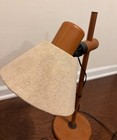 1960s Mid Century Mcm West Germany Desk Lamp Wood Modern Adjustable Danish Style