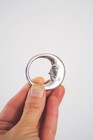 Vintage Sterling Silver Mexico Moon Belt Buckle 925