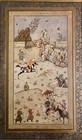 Antique Middle East Persian Miniature Art-depicting A Scene From Shahnameh
