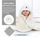 Collapsible Baby Bathtub For Newborn With Thermometer   1 Hooded Towel   1 Soft